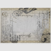 Halloween  Ephamera Zombie Scary Letter Tissuepapier (Voorkant)