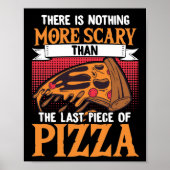 Halloween er is niets griezeligers dan Pizza Poster (Voorkant)