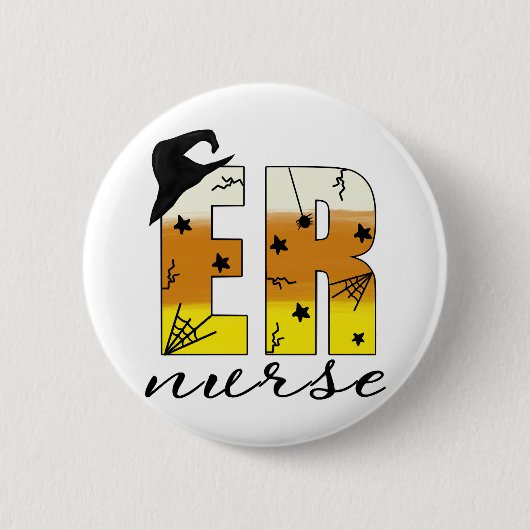 Halloween Er Verpleegster Ronde Button 5,7 Cm (Voorkant)