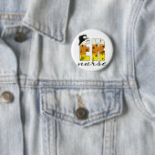 Halloween Er Verpleegster Ronde Button 5,7 Cm (In situ)