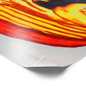 HALLOWEEN ERIE POMPOEN GEZICHT FOTO AFDRUK (Hoek)