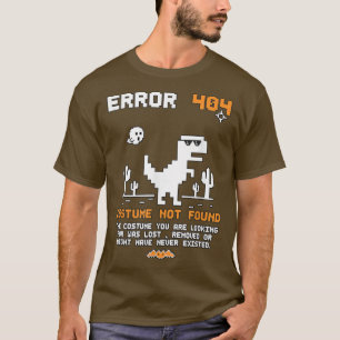 Halloween Error 404 Kostuum Niet Gevonden Codeur P T-shirt
