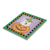 Halloween Eskie Tegeltje (Zijkant)