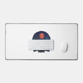 Halloween Est Howling Wolf Red Moon Zombie Hand_1 Bureaumat (Keyboard & Muis)