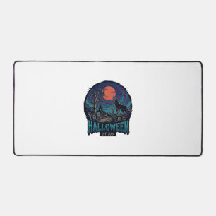 Halloween Est Howling Wolf Red Moon Zombie Hand_1 Bureaumat