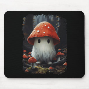 Halloween Esthetische CottageCore Ghost Mushroom I Muismat