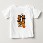 Halloween esthetische letter H baby t-shirt (Voorkant)