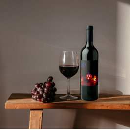 Halloween Eten & Drinken Labels Wijn Etiket