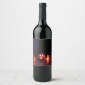 Halloween Eten & Drinken Labels Wijn Etiket (Voorkant)