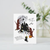Halloween - Euh Oh, denk eens hoe laat het is Briefkaart (Staand voorkant)