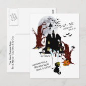 Halloween - Euh Oh, denk eens hoe laat het is Briefkaart (Voorkant / Achterkant)