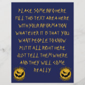 Halloween-evenement en -feestflyers flyer (Achterkant)