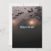 Halloween Evenement Haunted House Pompoen Adult Pa Kaart (Achterkant)