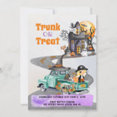 Halloween Evenement Uitnodiging Trunk of Treat Sch (Voorkant)