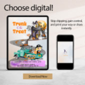 Halloween Evenement Uitnodiging Trunk of Treat Sch