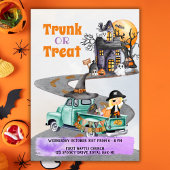 Halloween Evenement Uitnodiging Trunk of Treat Sch