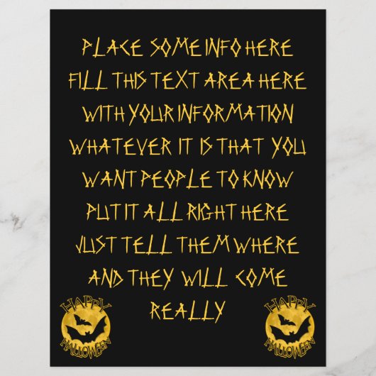 Halloween Event en Party Flyers (Achterkant)