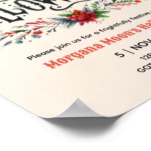 Halloween EVENT POSTER Halloween Christmas Mashup (Hoek)