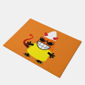 Halloween Evil Candy Corn Deurmat (Schuin)