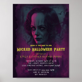 Halloween Evil Circus Clown Party Uitnodiging Poster