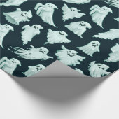 Halloween Evil Ghosts Horror Patroon Cadeaupapier (Hoek)