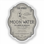 Halloween Evil Moon Water Magic Potion Sticker (Voorkant)