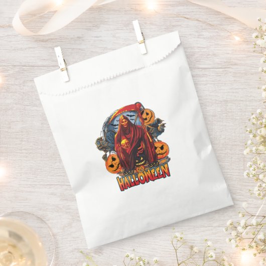 Halloween Evil skeleton, pompoen Bedankzakje (Geknipt)