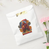 Halloween Evil skeleton, pompoen Bedankzakje (Gezegeld)