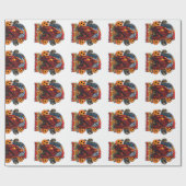 Halloween Evil skeleton, pompoen Cadeaupapier (Vlak)