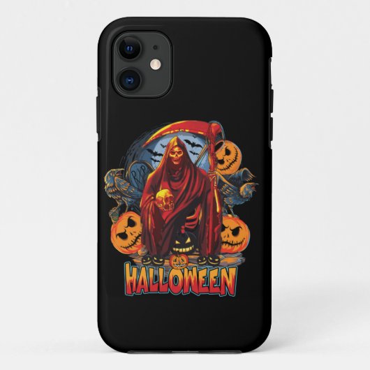 Halloween Evil skeleton, pompoen Case-Mate iPhone Case (Achterkant)
