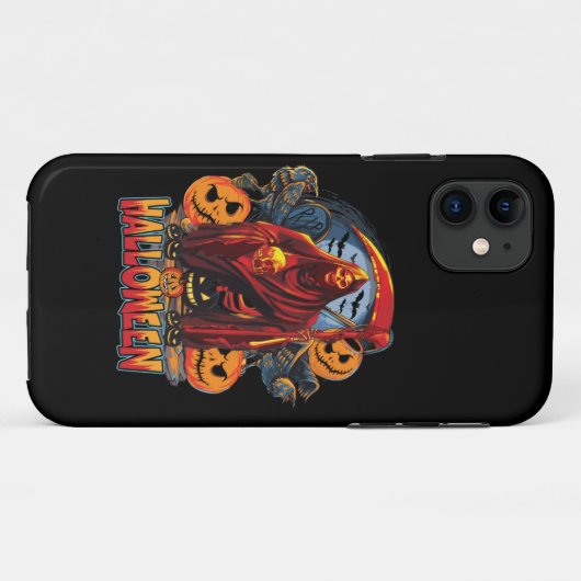 Halloween Evil skeleton, pompoen Case-Mate iPhone Case (Achterkant (horizontaal))