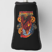 Halloween Evil skeleton, pompoen Golfheadcover (Draai 90)