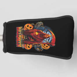 Halloween Evil skeleton, pompoen Golfheadcover