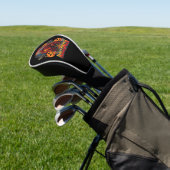 Halloween Evil skeleton, pompoen Golfheadcover (Insitu)