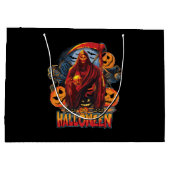 Halloween Evil skeleton, pompoen Groot Cadeauzakje (Achterkant)