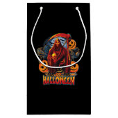 Halloween Evil skeleton, pompoen Klein Cadeauzakje (Achterkant)