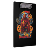 Halloween Evil skeleton, pompoen Klembord (Rechts)
