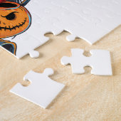 Halloween Evil skeleton, pompoen Legpuzzel (Zijkant)