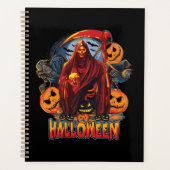 Halloween Evil skeleton, pompoen Planner (Voorkant)