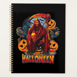 Halloween Evil skeleton, pompoen Planner
