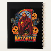 Halloween Evil skeleton, pompoen Planner (Achterkant)