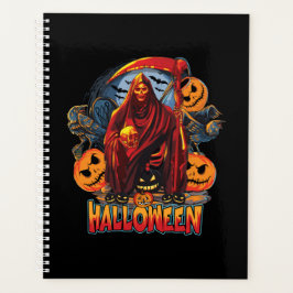 Halloween Evil skeleton, pompoen Planner