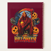 Halloween Evil skeleton, pompoen Planner (Achterkant)