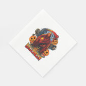 Halloween Evil skeleton, pompoen Servet (Hoek)