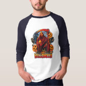 Halloween Evil skeleton, pompoen T-shirt (Voorkant)