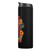 Halloween Evil skeleton, pompoen Thermosbeker (Geroteerd rechts)