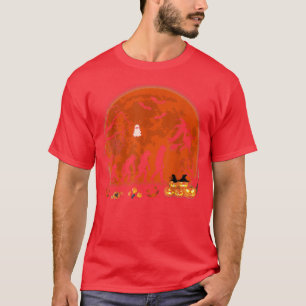Halloween Evolution Funny Witch Riding Witch's Bro T-shirt