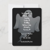 Halloween Eyeball Martini in paarse rook uitnodige Kaart (Achterkant)