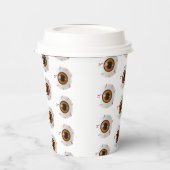 Halloween Eyeball Paper Cups size: 8 oz Papieren Bekers (Links)