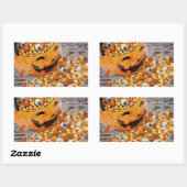 Halloween Eyeball Snoep Rechthoekige Sticker (Vel)